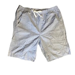 GAP 9” Drawstring Striped Shorts (White/Navy)